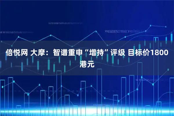 倍悦网 大摩：智谱重申“增持”评级 目标价1800港元