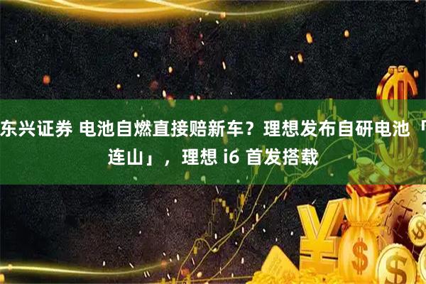 东兴证券 电池自燃直接赔新车？理想发布自研电池「连山」，理想 i6 首发搭载